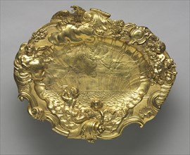 Basin, c. 1725-40. England or Germany, 18th century. Gilt bronze; overall: 31.9 x 38.5 cm (12 9/16