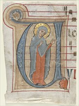 Fragment from a Gradual with Historiated Initial (V): The Virgin Mary, c. 1250-1275. Italy,