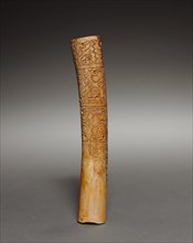 Ear Ornament, 200-550. Peru, Moche, 3rd-6th century. Incised bone; overall: 13 x 2 cm (5 1/8 x