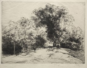 Le Chemin de ronde. Gustave Leheutre (French, 1861-1932). Etching and drypoint