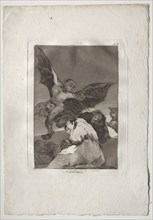 Ochenta Caprichos: Tale-Bearers-Blasts of Wind, 1793-1798. Francisco de Goya (Spanish, 1746-1828).