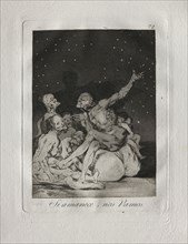 Ochenta Caprichos:  When Day Breaks We Will Be Off, 1793-1798. Francisco de Goya (Spanish,
