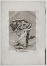 Ochenta Caprichos:  You Will Not Escape, 1793-1798. Francisco de Goya (Spanish, 1746-1828). Etching