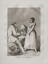 Ochenta Caprichos:  It is Better to be Lazy, 1793-1798. Francisco de Goya (Spanish, 1746-1828).