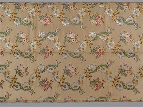 Length of Textile, late 1800s-early 1900s. Japan, late 19th-early 20th century. Lampas weave,