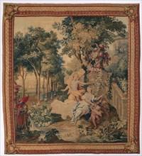 Flora and Zephyrus (from Set of Ovid's  Metamorphoses), 1704-1731. Gobelins (French). Tapestry
