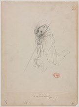 Sketch for "The Wolf Turned Shepherd" (recto) Sketch of Hunting Scene (verso), c. 1868. Gustave