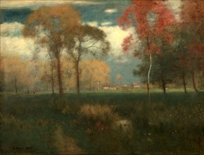 Sunny Autumn Day, 1892. George Inness (American, 1825-1894). Oil on canvas; framed: 111.4 x 137.5 x