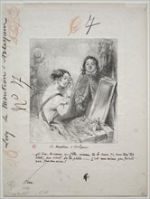 Le Manteau d'Arlequin:  Eh bien ! Tu verra, ma fille..., 1852. Paul Gavarni (French, 1804-1866).