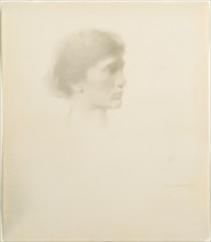 Head of a Woman, 1894 or after. Thomas Wilmer Dewing (American, 1851-1938). Silverpoint; sheet: 35