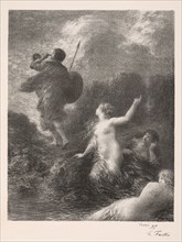 Twilight of the Gods:  Siegfried and the Rhine Maidens, 1897. Henri Fantin-Latour (French,