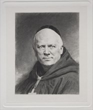 Dom Prosper Gueranger, Abbe of Solesmes. Claude-Ferdinand Gaillard (French, 1834-1887). Engraving