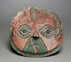Funerary Mask, 1200-1500. Peru, South Coast, Chicha-Ica Valley area, 13th-16th century. Hammered