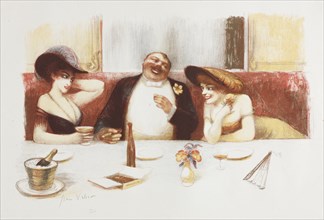 Chez Durand, 1904. Jean Veber (French, 1868-aft 1907). Color lithograph