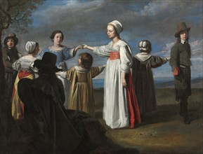Children Dancing, c. 1650. Circle of Le Nain (French). Oil on canvas; framed: 115 x 146 x 9.5 cm