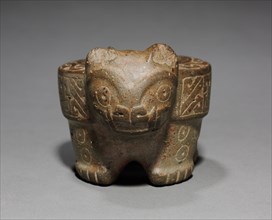 Feline Mortar, 700 BC-1. Peru, North Highlands, Pacopampa(?), Chavín style (1000-200 BC). Stone,