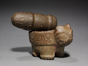 Feline Mortar and Pestle, 700 BC-1. Peru, North Highlands, Pacopampa(?), Chavín style (1000-200 BC)