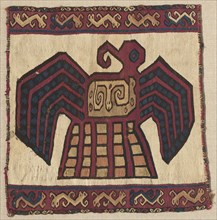 Tapestry Square Panel, c. 700-1100. Peru, South Coast, Wari Culture, Middle Horizon, 8th-12th