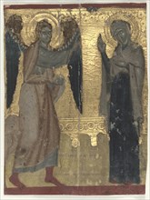 Miniature Excised from a Book of Hours: The Annunciation, late 13th Century. Italy, Venice, 13th