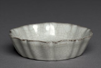 Brush Washer, 1200s. China, Southern Song dynasty (1127-1279). Porcelaneous stoneware, Guan ware;