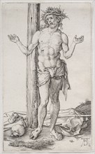 The Man of Sorrows Standing, with Hands Raised, c. 1500. Albrecht Dürer (German, 1471-1528).