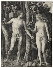 Adam and Eve, 1504. Albrecht Dürer (German, 1471-1528). Engraving