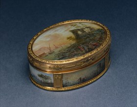 Snuff Box (Tabatière), 1768-1769; 1776-1778. Pierre-Nicholas Pleyard (French). Gouache miniatures