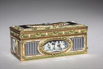 Snuff Box (Tabatière), 1777-1778. François Chazeray (French). Gold and enamel; overall: 2.9 x 3.9