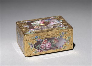Snuff Box (Tabatière), 1756-1757. Francois Guillaume Tiron (French). Gold and enamel; overall: 3.2