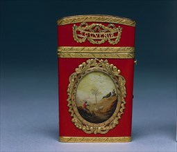 Carnet de Bal, 1774-1775. France, 18th Century (style of Louis XVI). Enamel on steel (?), gold