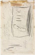 Sketch of Madame Cézanne, 1881/84. Paul Cézanne (French, 1839-1906). Graphite and black crayon;