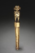Spoon with Human Figure, c. 500-200 BC. Peru, North Highlands, Chavín de Huantar(?), Chavín style