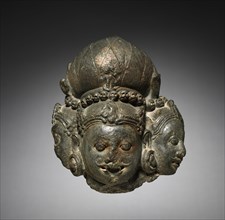 Trikala Bhairava, 1000s-1100s. Eastern India, Orissa, 11th-12th century. Stone; overall: 21.8 x 19