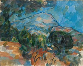 Mount Sainte-Victoire, c. 1904. Paul Cézanne (French, 1839-1906). Oil on fabric; framed: 87.5 x 106