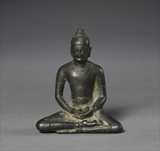Sakyamuni Buddha, 600s-700s. Ceylon, Anuradhapura style, 7th-8th Century. Bronze; overall: 8.3 x 7