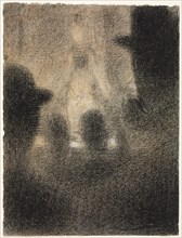 Café-concert, 1887-1888. Georges Seurat (French, 1859-1891). Conté crayon heightened with white