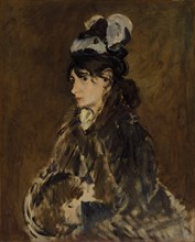 Berthe Morisot, c. 1869-73. Edouard Manet (French, 1832-1883). Oil on fabric; framed: 91.1 x 76.5 x