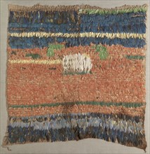 Feathered Tabard or Tunic, 600-1500. Andes, 7th-15th century. Feather mosaic on cotton; average: