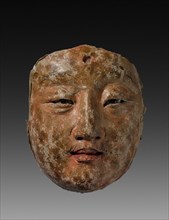 Mask, 10th Century. China, Tang dynasty (618-907). Earthenware; overall: 17.2 x 14 cm (6 3/4 x 5
