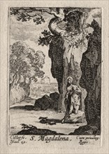Les Penitents:  St. Madeleine repentante. Jacques Callot (French, 1592-1635). Etching