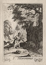 Les Penitents:  St. Jérome. Jacques Callot (French, 1592-1635). Etching