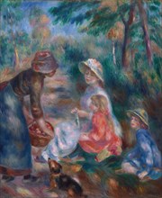 The Apple Seller, c. 1890. Pierre-Auguste Renoir (French, 1841-1919). Oil on fabric; framed: 93 x