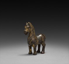 Horse, 206 BC - AD 220. China, Ordos Region, Han dynasty (202 BC-AD 220). Gilt bronze; overall: 7.8
