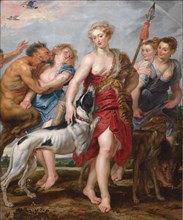 Diana and Her Nymphs Departing for the Hunt, c. 1615. And workshop Peter Paul Rubens (Flemish,