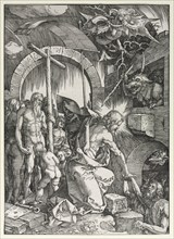 The Large Passion:  Christ Descending into Limbo, 1510. Albrecht Dürer (German, 1471-1528). Woodcut