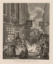 The Four Times of Day:  Night, 1738. William Hogarth (British, 1697-1764). Engraving