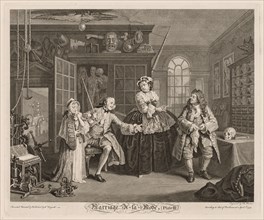 Marriage à la Mode:  The Scene with the Quack, 1745. William Hogarth (British, 1697-1764).