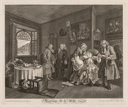 Marriage à la Mode:  The Death of the Countess, 1745. William Hogarth (British, 1697-1764).
