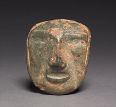 Mask, 1-800. Mexico, Guerrero, Mezcala style. Stone; overall: 10.2 x 9 x 3 cm (4 x 3 9/16 x 1 3/16