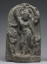 Birth of the Buddha, 800s. Northeastern India, Bengal, Pala dynasty (730-1197). Black chlorite;